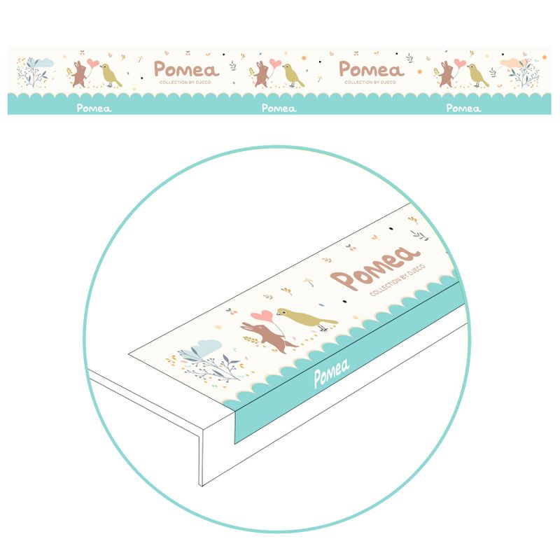 Shelf talker in strip PVC - POMEA 1m -  kit of 3 pcs