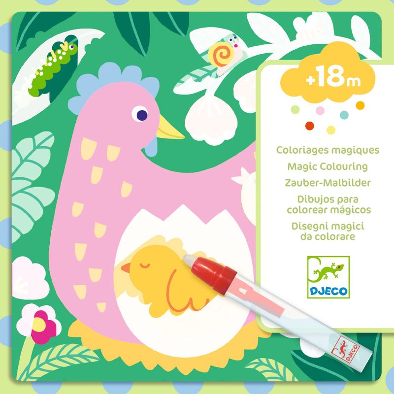 Magic Colouring - Peekaboo! Garden Baby Animals