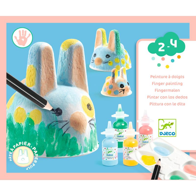Finger Painting - Bunny Trio