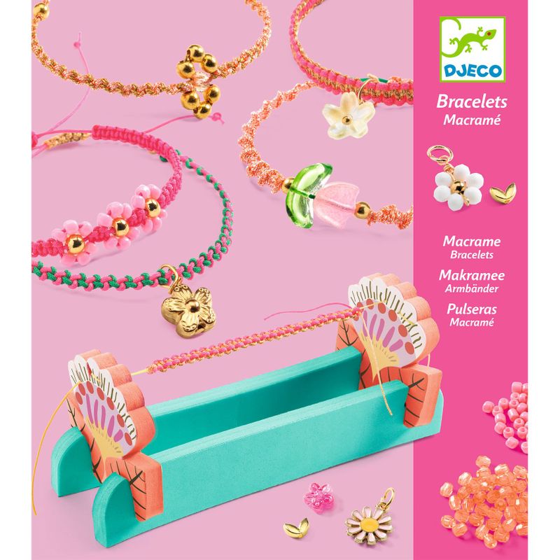 Pink Macrame Bracelets