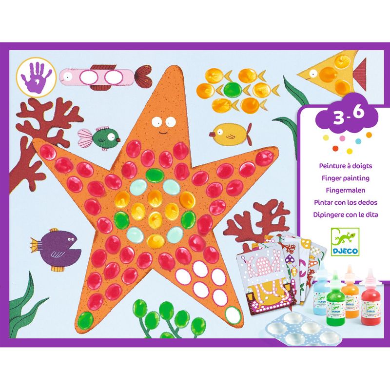 Finger Painting - Dots and Fish