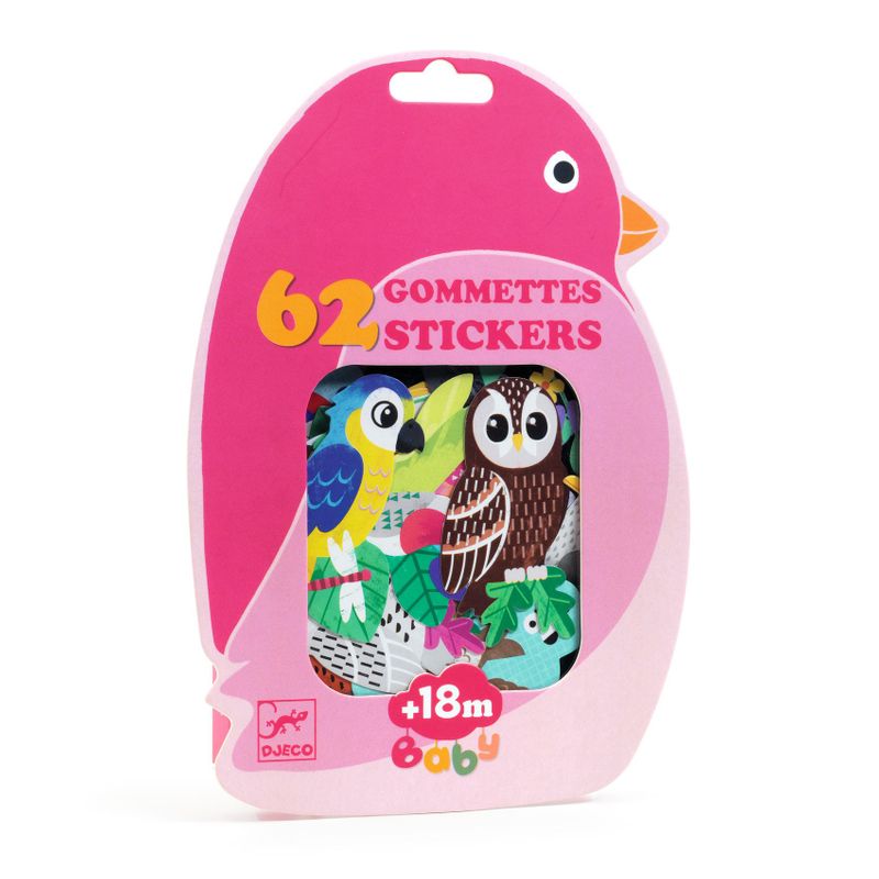 62 Gommettes Stickers - Birds