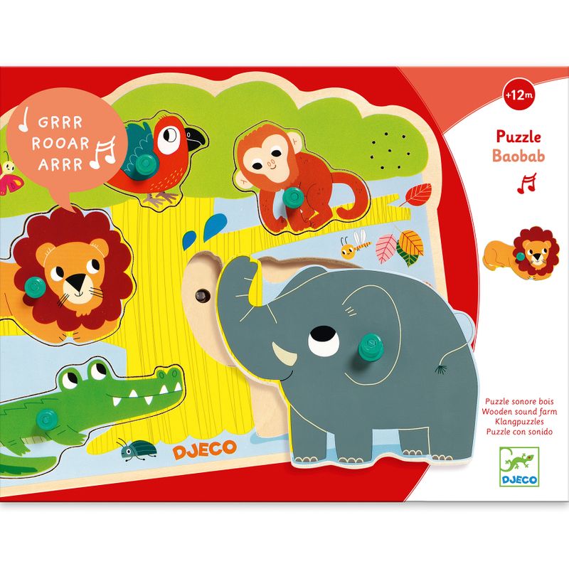 Wooden puzzles Baobab