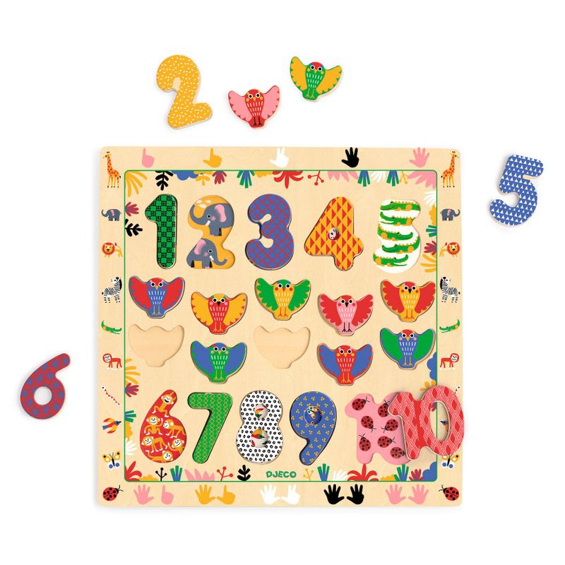Puzzle 1-10, 20 pcs
