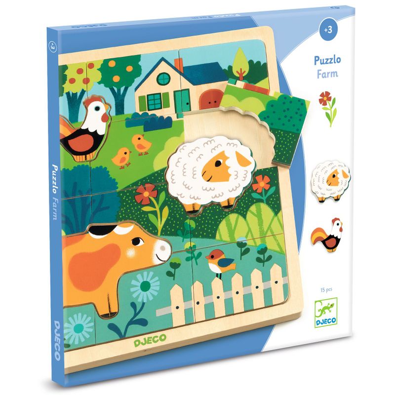 Puzzlo Farm, 15 pcs