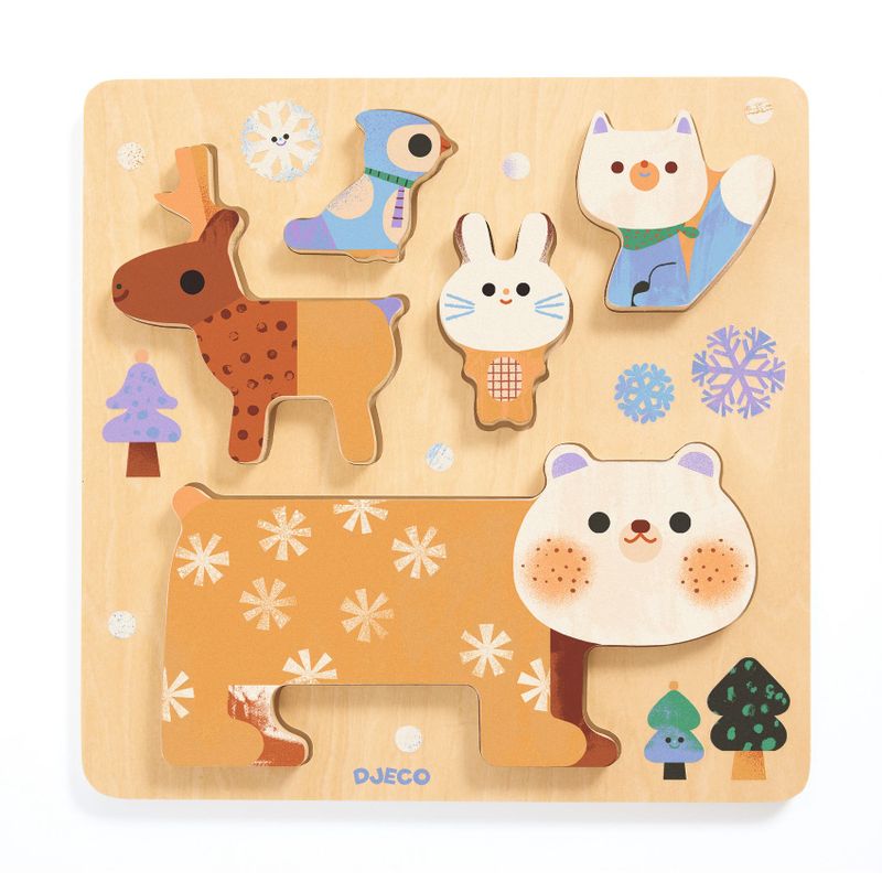 Relief Puzzle WoodyStack 5 pcs