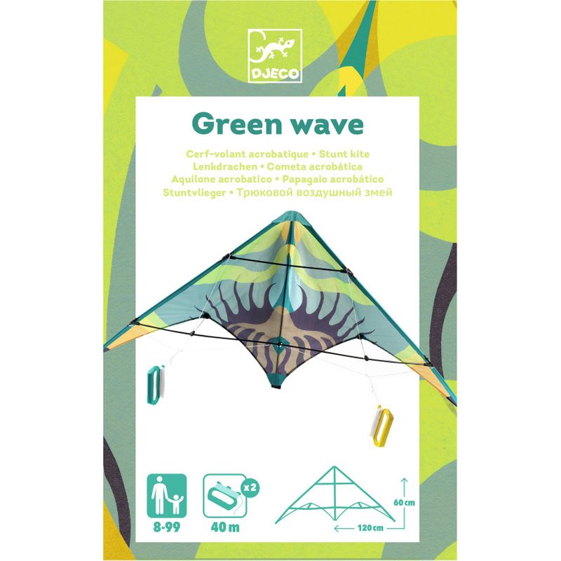 Green Wave - Stunt Kite