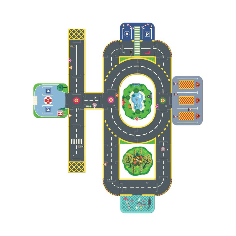 Puzzl&rsquo;Up City - Giant Puzzle, Crazy Motors - 33 pcs