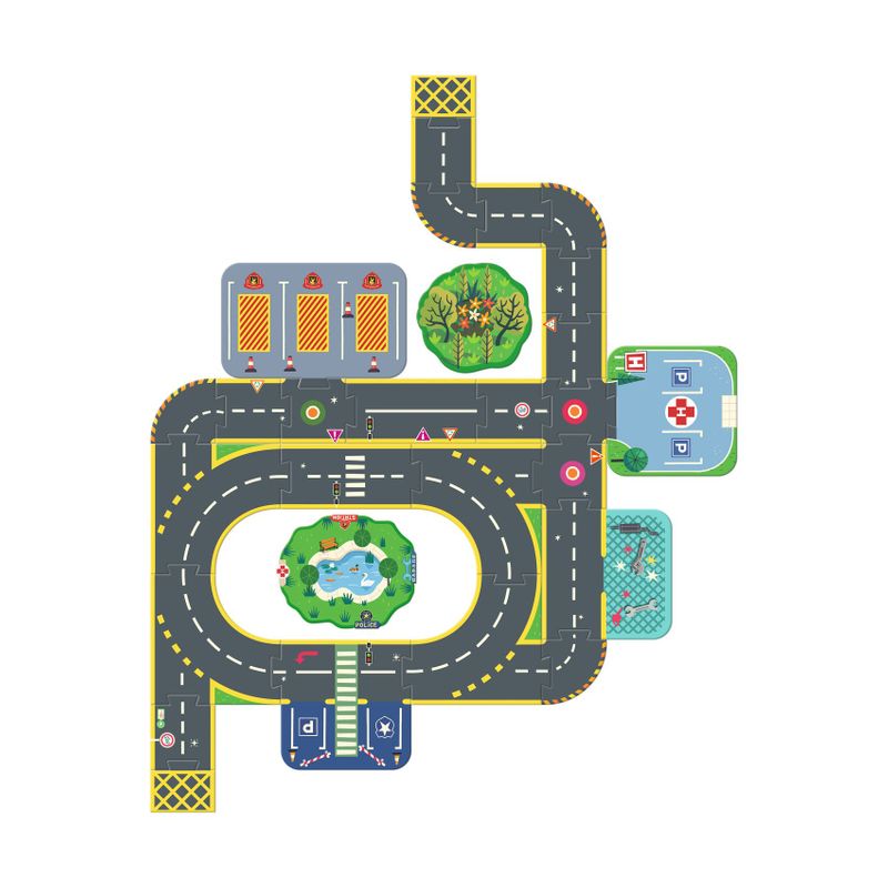 Puzzl&rsquo;Up City - Giant Puzzle, Crazy Motors - 33 pcs