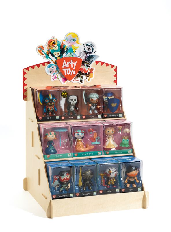 Arty toys display