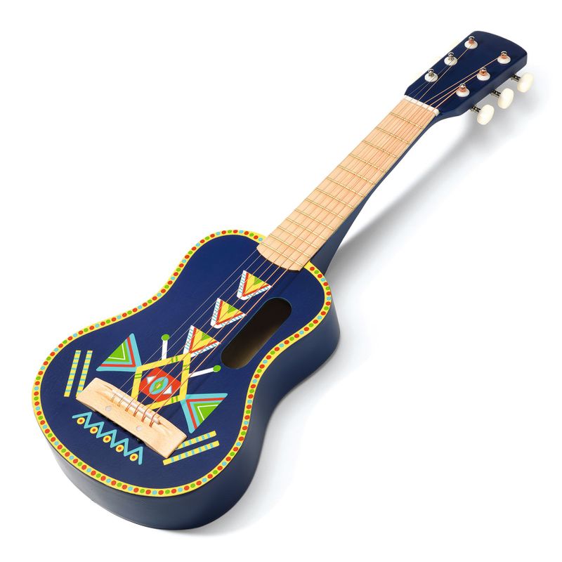 Guitar With 6 Metallic Strings