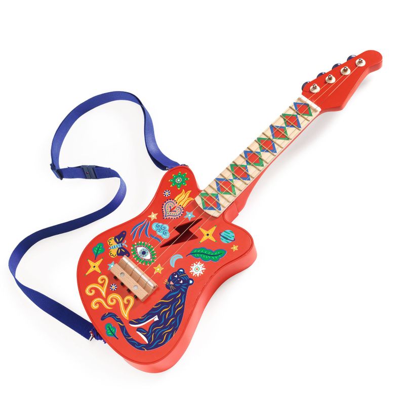 Rock Guitar 4 Metal Strings - Small Size