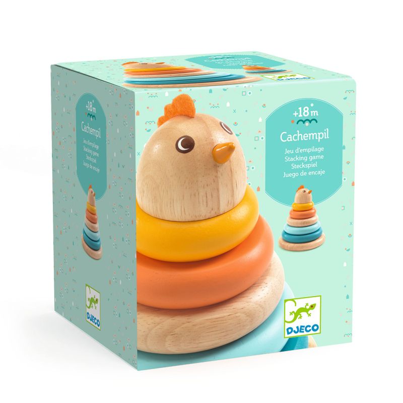 Early development toy Cachempil, mother hen