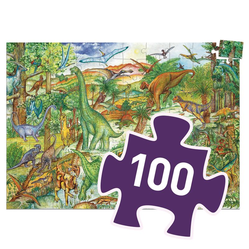 Observation puzzle, Dinosaur, 100 pcs
