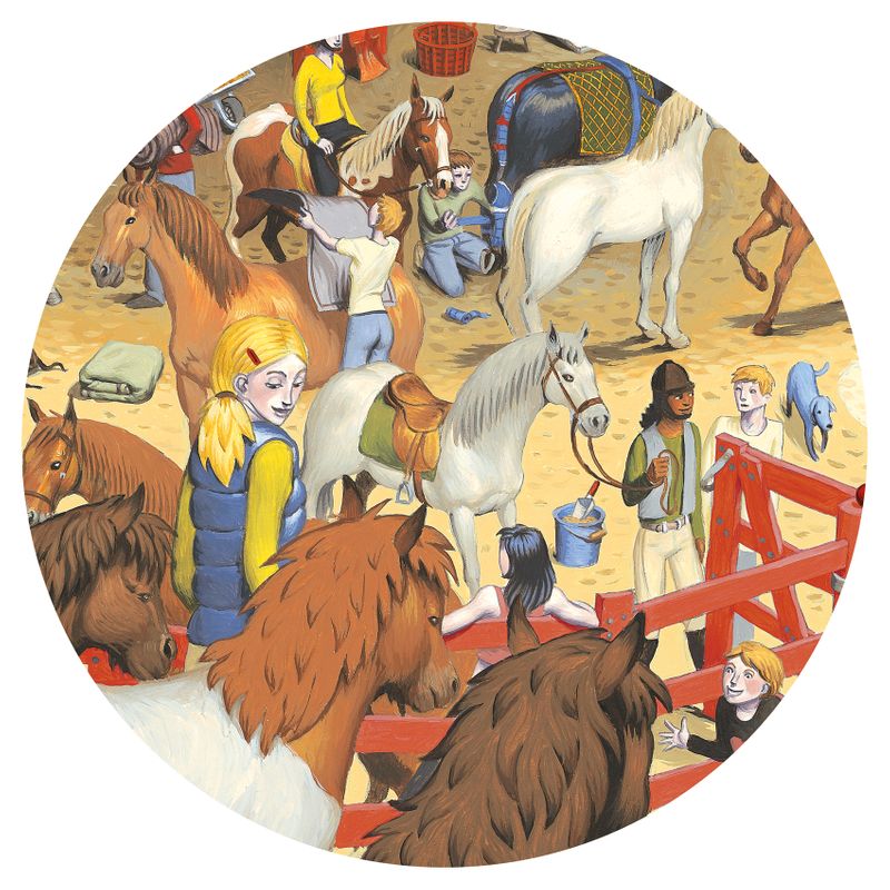Observation puzzle, Horse riding