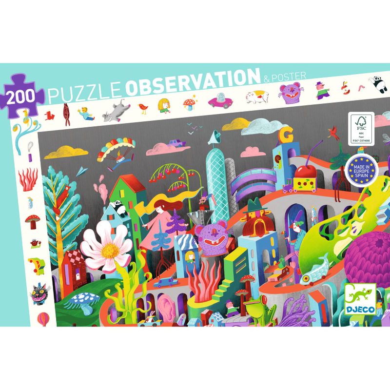 Observationspussel - Crazy Town - 200 pcs - FSC MIX