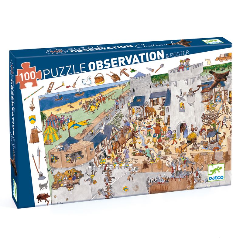 Observation puzzle, fortified castle, 100 pcs
