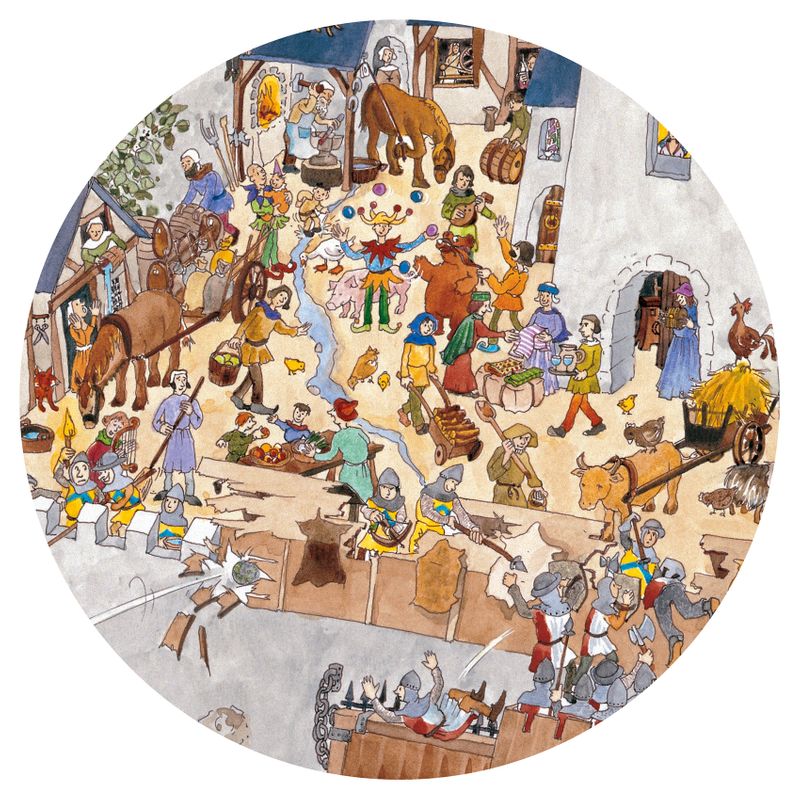 Observation puzzle, fortified castle, 100 pcs