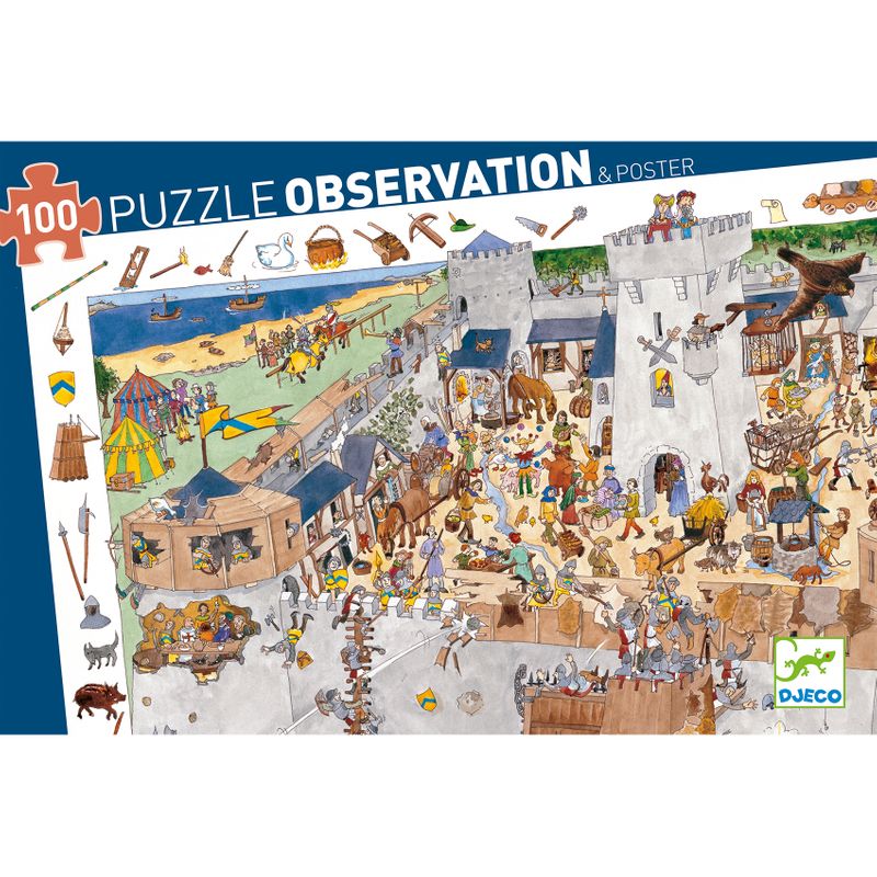 Observation puzzle, fortified castle, 100 pcs
