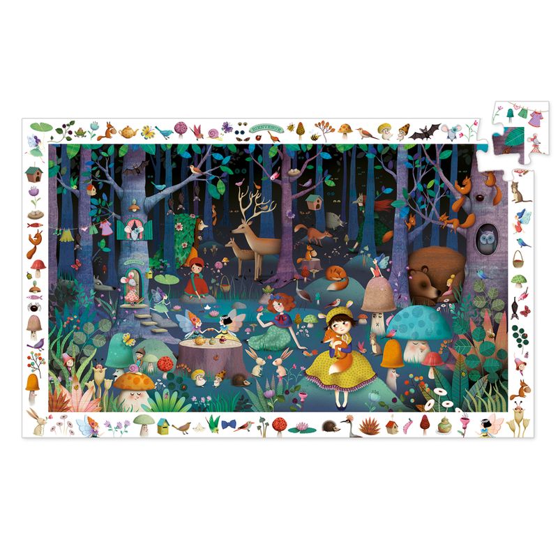 Observation puzzle, Enchanted forest, 100 pcs