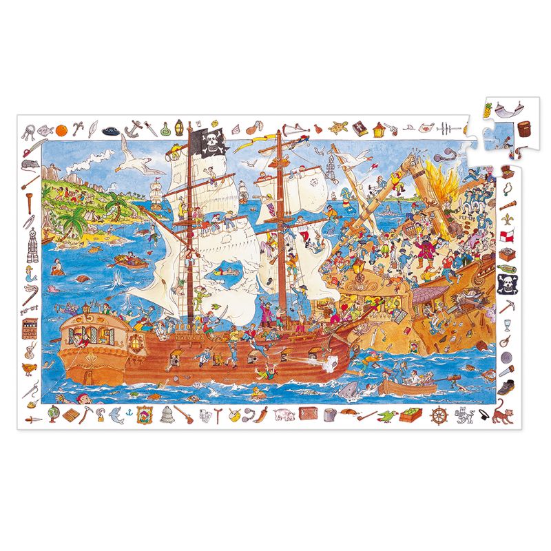 Observations puzzle Pirates, 100 pcs