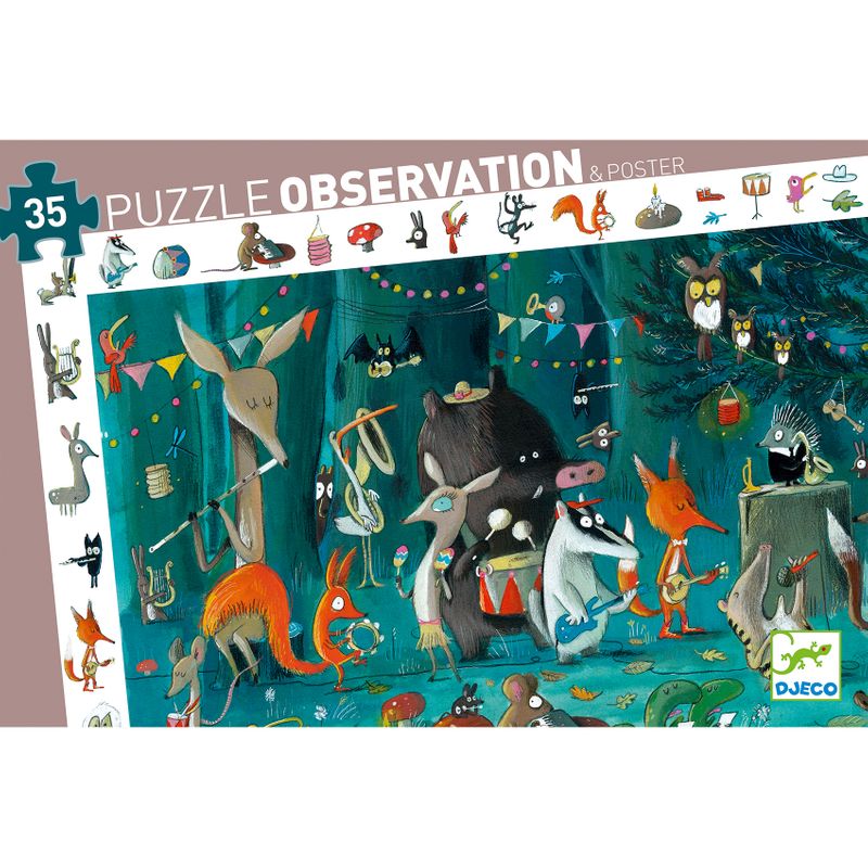 Observation puzzle, The orchestra, 35 pcs