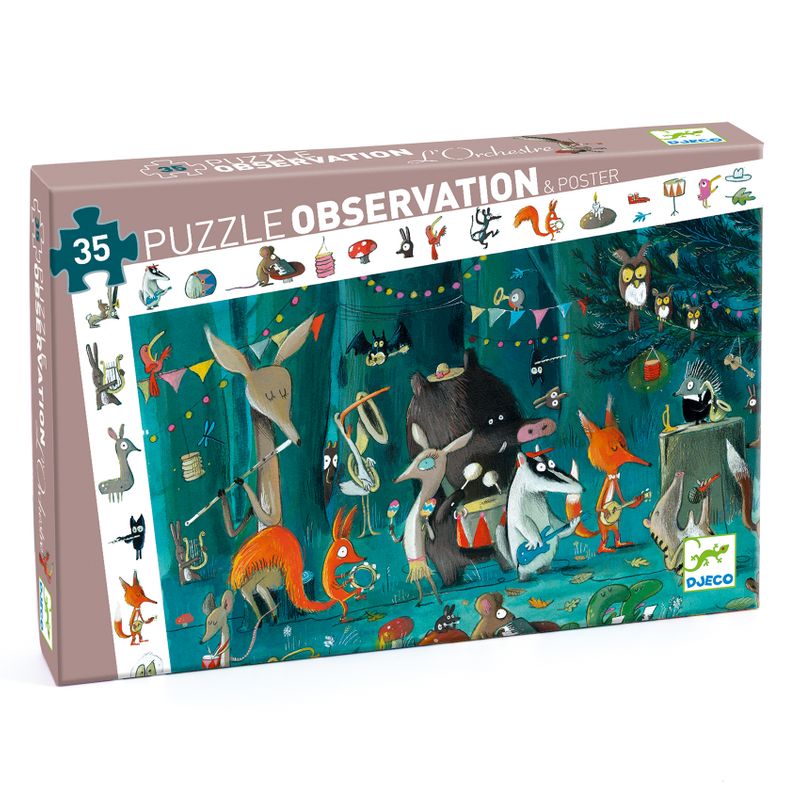 Observation puzzle, The orchestra, 35 pcs