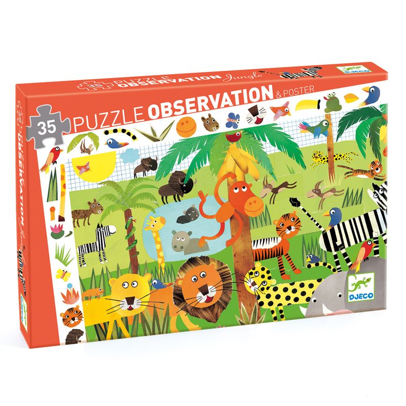 Observation puzzle Jungle, 35 pcs