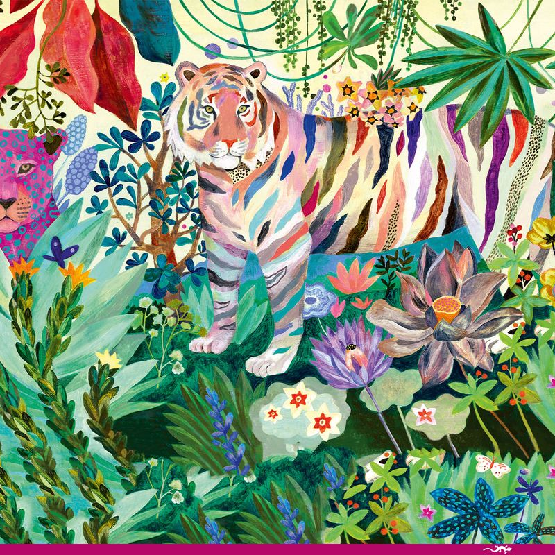 Puzzle Gallery, Rainbow Tigers, 1000 pcs - FSC MIX