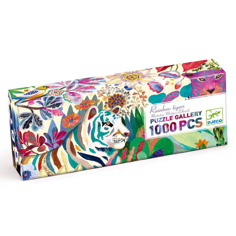 Puzzle Gallery, Rainbow Tigers, 1000 pcs - FSC MIX