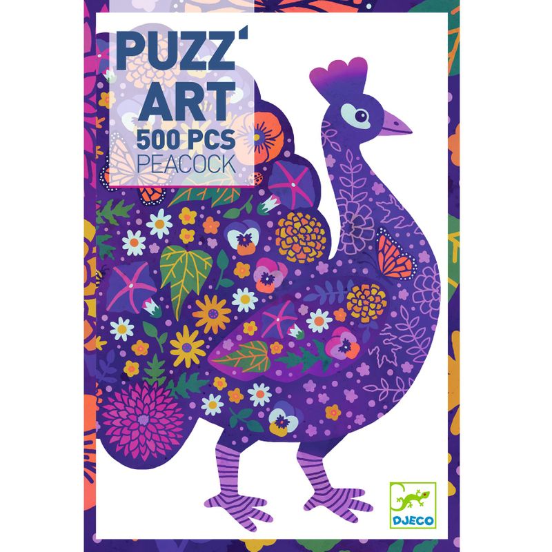 Puzz'Art, Peacock, 500 pcs FSC