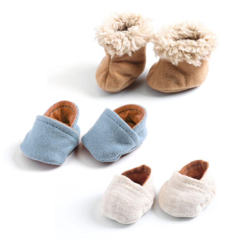 Doll Clothes - 3 Pairs of Slippers