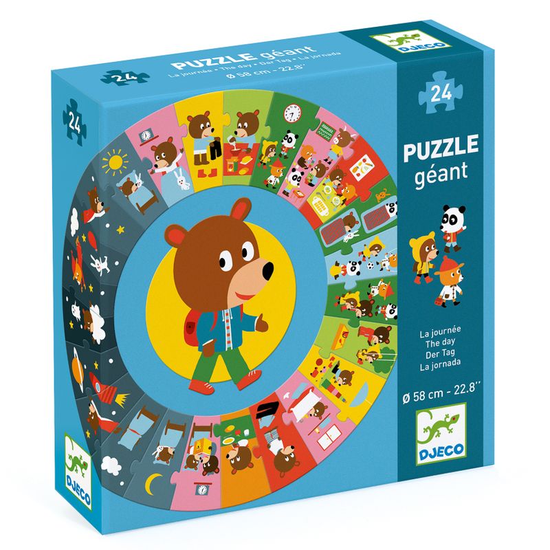Giant puzzle, The day, 24 pcs