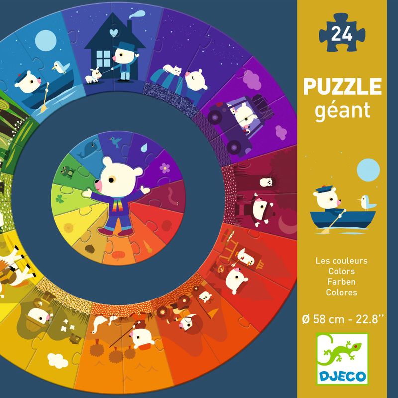 Giant Puzzle Colors, 37 pcs