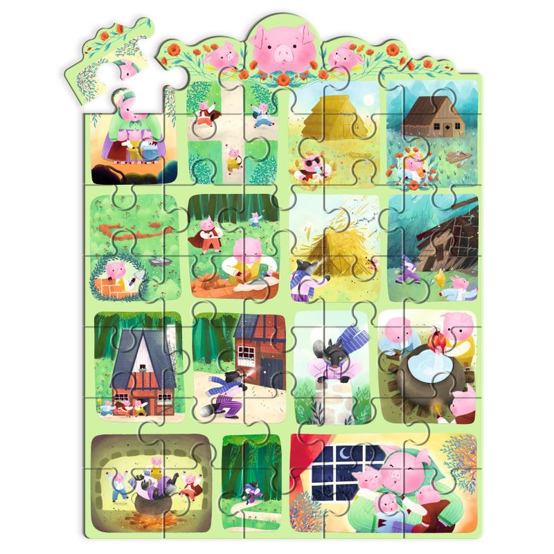Story Puzzle, The Three Little Pigs - 35 pcs - FSC MIX