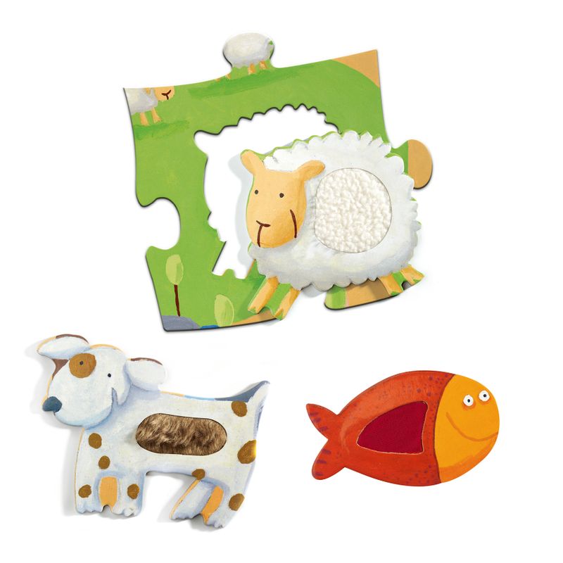 Giant puzzles tactilofarm, 20 pcs