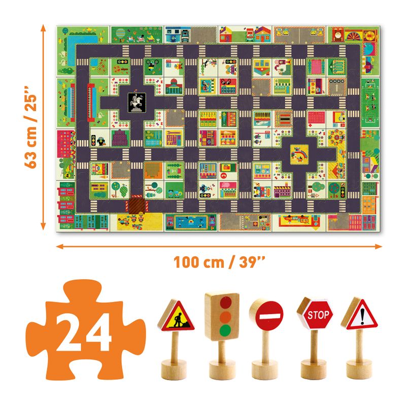 Puzzle, The City, 24 pcs