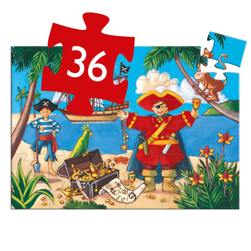 Pirate treasure Puzzle,  36 pcs