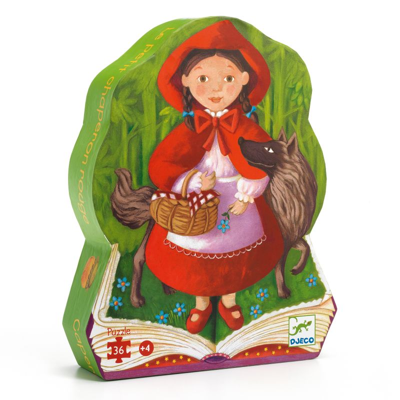 Siluettepuzzle, Red riding hood, 36 pcs
