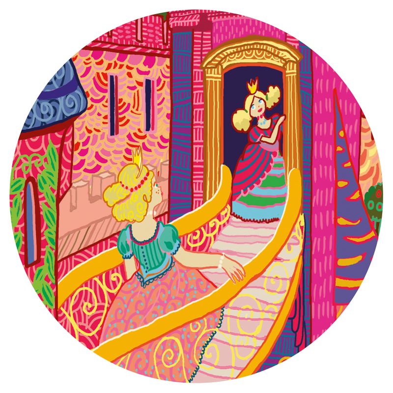 Siluettepuzzle, fairy castle