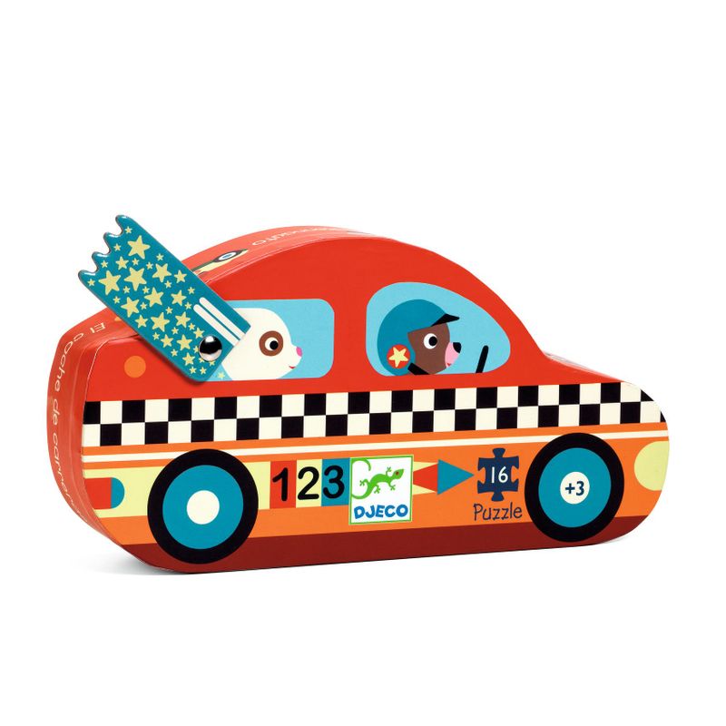 The racing car, 16 pcs