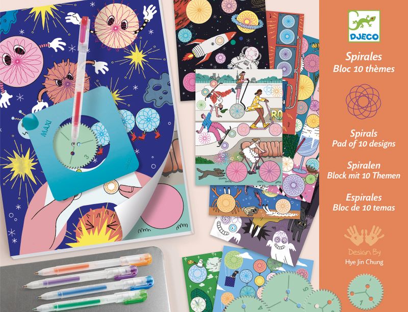 Spirals - 10 themes block