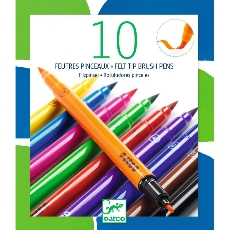 10 felt brushes - classic