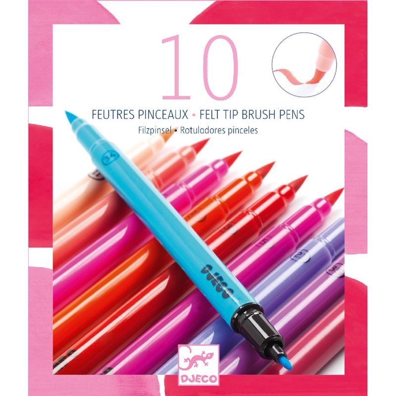 10 felt brushes - sweet