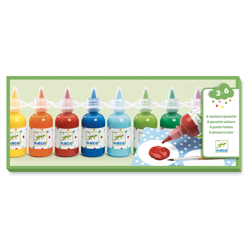 8 Bottles of Poster Paint