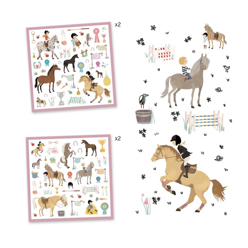 Stickers. horses