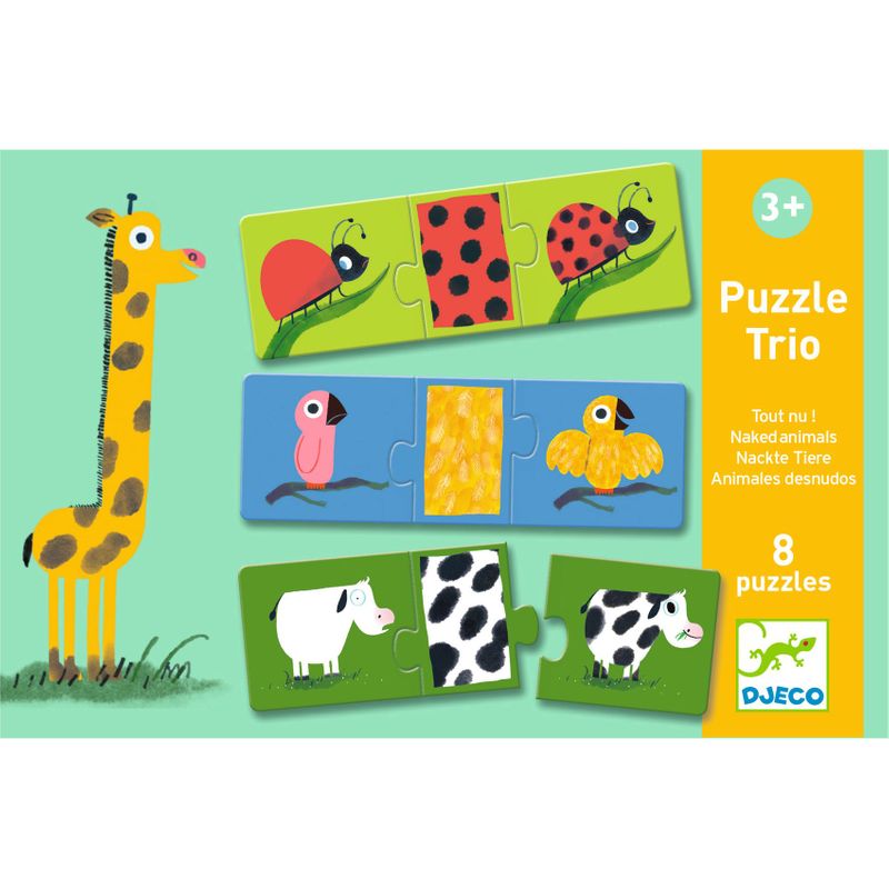 Puzzle Trio Naked Animals