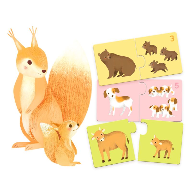 Puzzle Duo - Baby Animals, 24 pcs