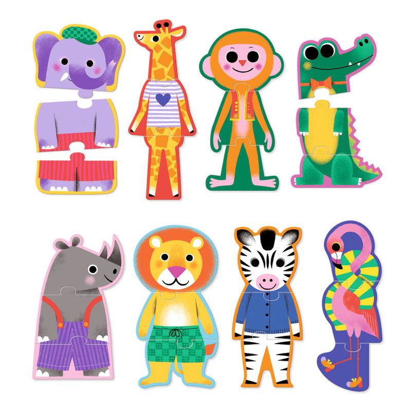 Puzzle Trio - Savana, 24 pcs - FSC MIX