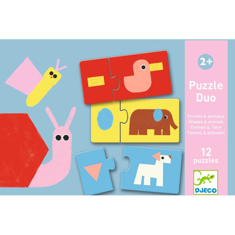 Puzzle Duo, Shapes & Animals